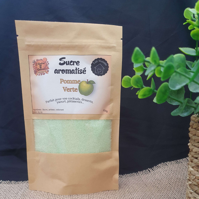 Sucre Aromatisé Pomme Verte - 150g