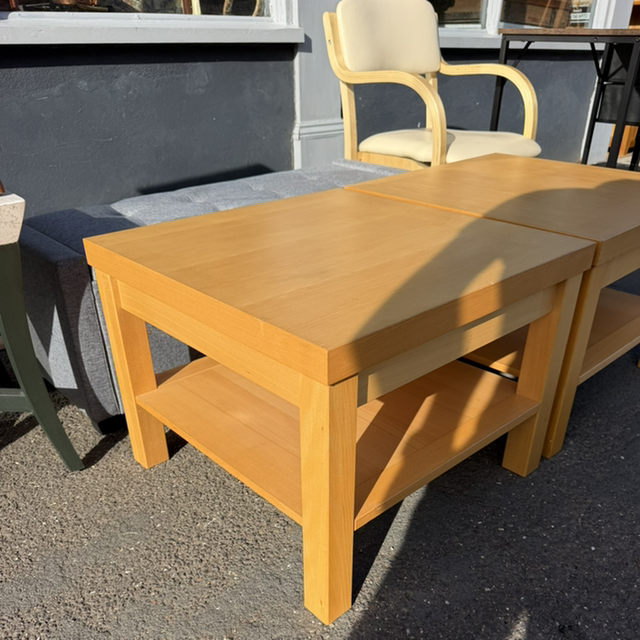 A Pair Of Large Modern Side Tables