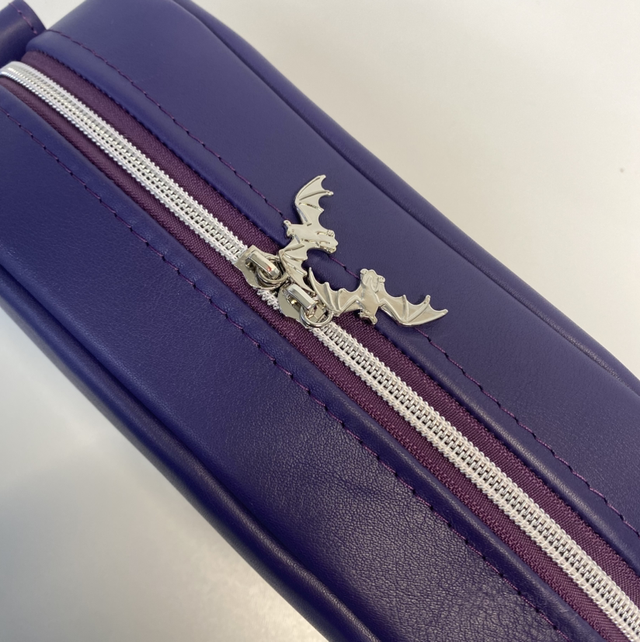 Purple Leather Crossbody Bag