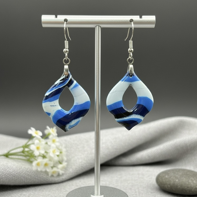 Boucles d’oreilles Melodie Blue Lagon