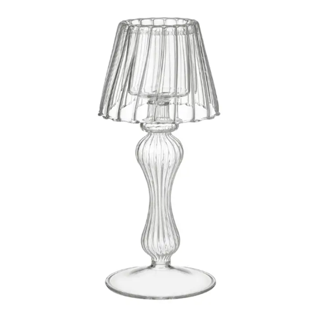 glass lamp tealight holder