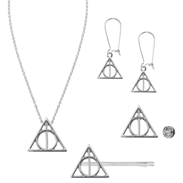 Pack de 4 bijoux Reliques de la Mort - Harry Potter