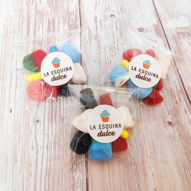 Mini bolsitas arcoíris