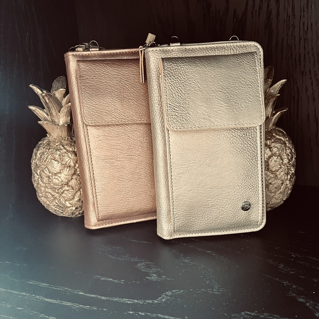 Rosegouden portemonnee / tas 