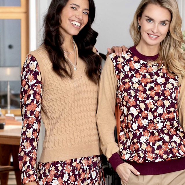 Pullunder Strick klassisches beige super soft