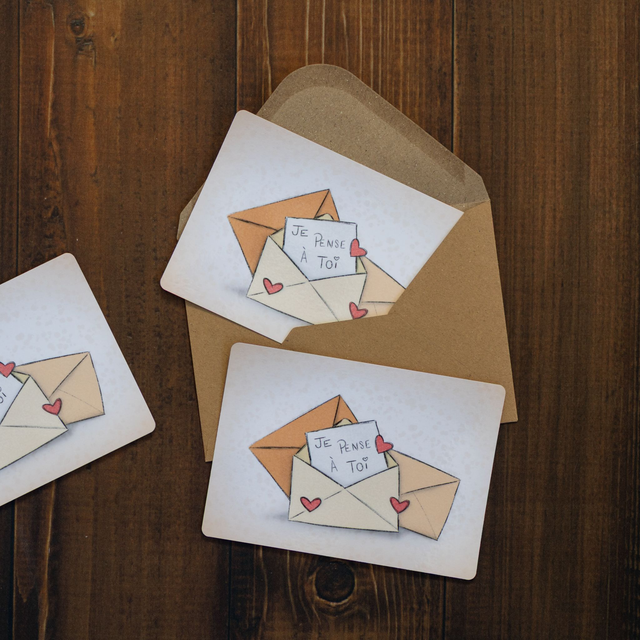 Carte "Je pense à toi"