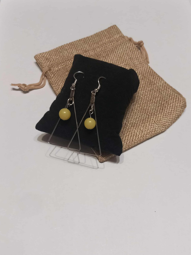 Boucles d'oreilles Petra argent - Jade Citron