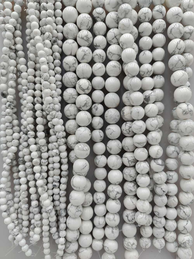 Howlite - Perles polies