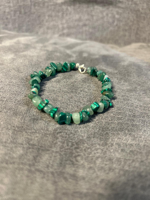 Malachite &amp; Green Adventurine Bracelet