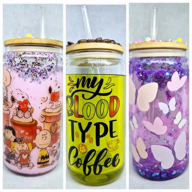 Drénkbecher aus Glas