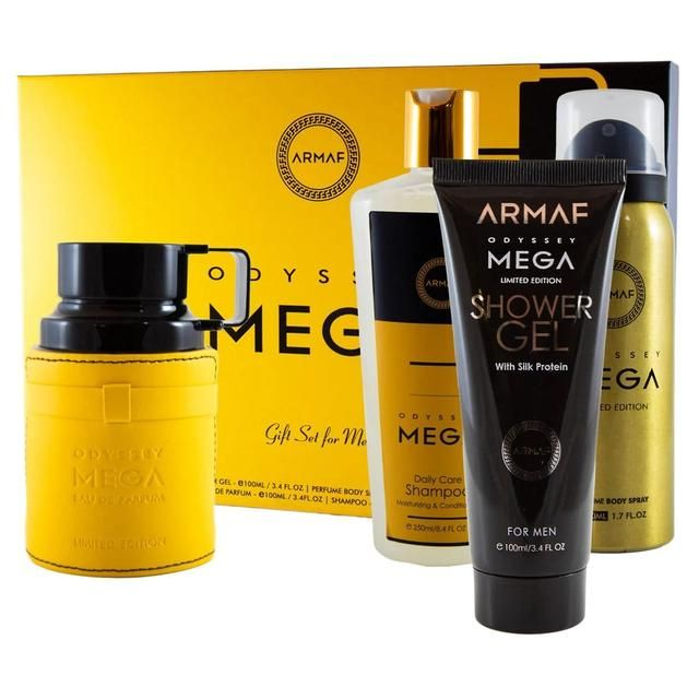 Armaf Odyssey Mega 4-Piece Set 3.4oz Men EDP Spray