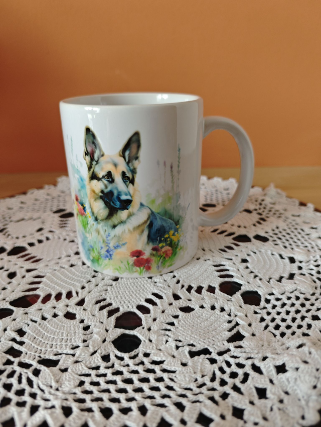 Mug céramique Berger allemand – Petit déjeuner cosy 