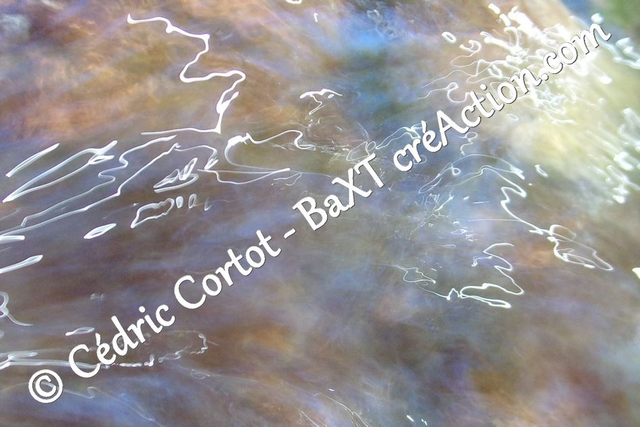 Impression sur alu dibond - Reflets et cours d'Eau (ref 100_2051)