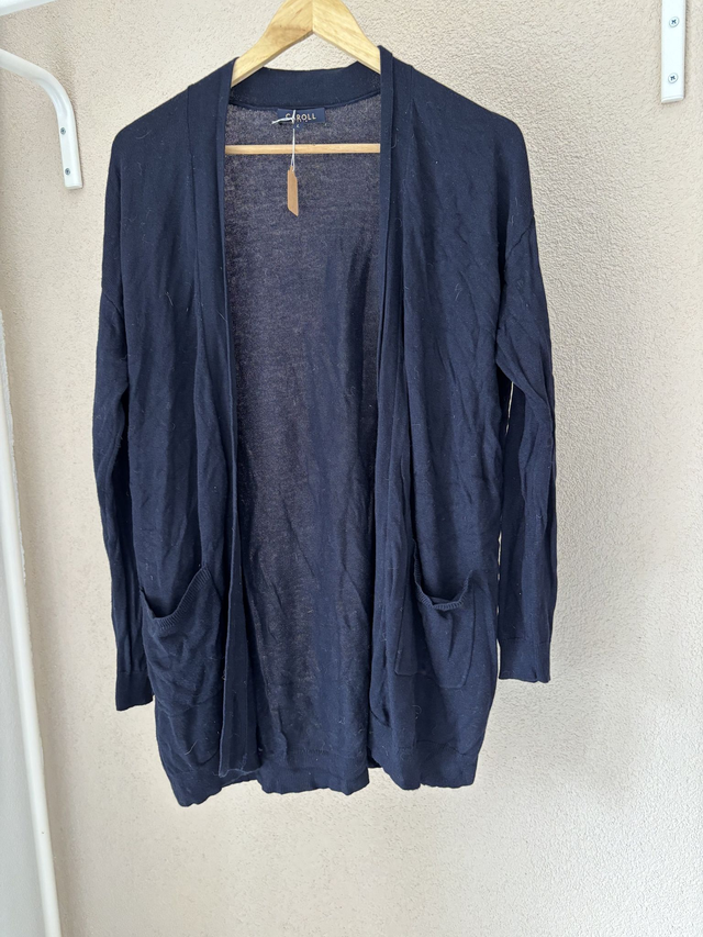 Gilet bleu Caroll Paris (115)