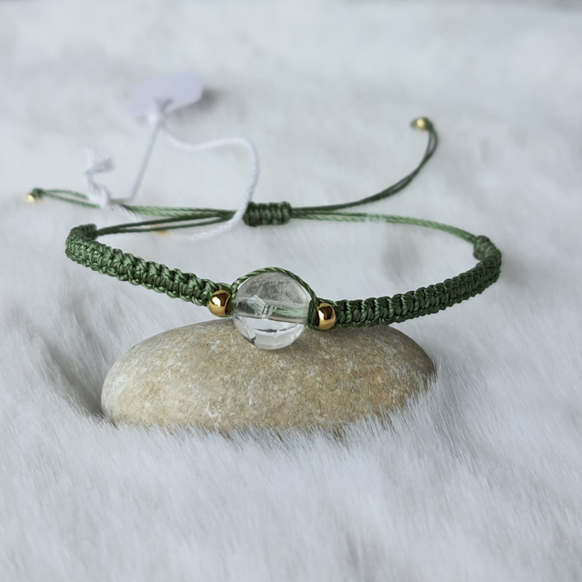 Bracelet femme 1 pierre "Cristal de roche"