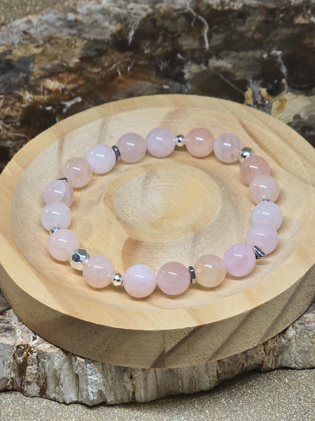 Bracelet Morganite 0,8 cm