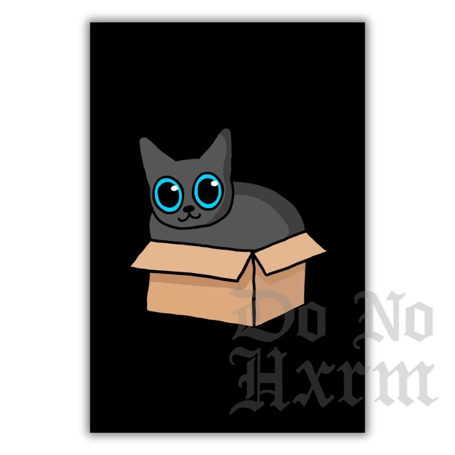 Cat In A Box Art Print (6x4)