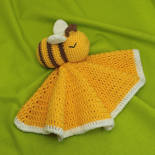 Doudou Abeille - Jaune et Marron