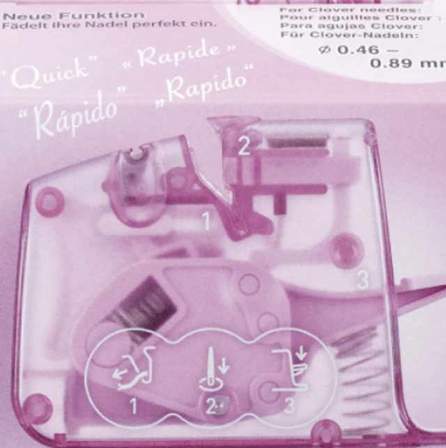 DESK NEEDLE THREADER PURPLE 