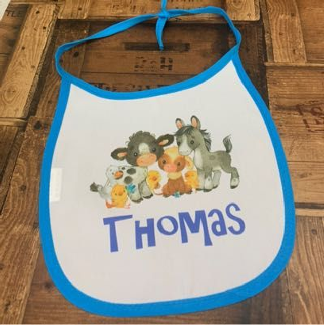 Boys Name Bib