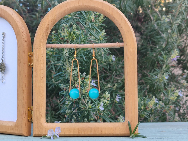 Boucles d'oreilles Aqua'r'elle