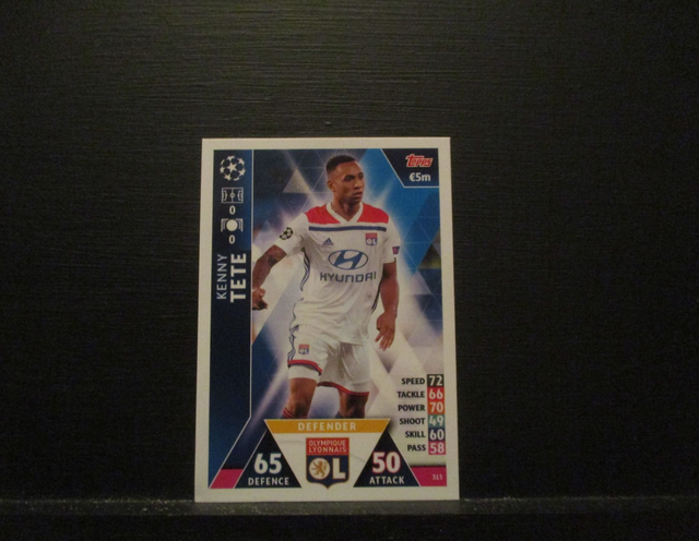 Kenny Tete - UEFA Champions League Match Attax 2018/19 Original Trading Card #313