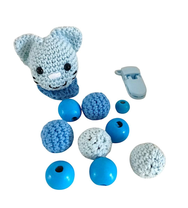 Attache-sucette chat à personnaliser