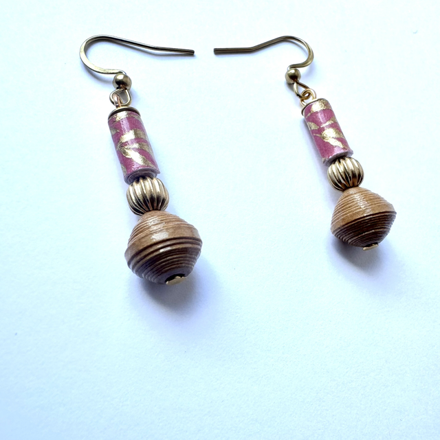 Boucles d’oreilles « Papiérine »