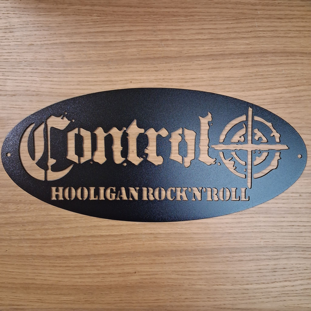 Control Hooligan Rock 'n' Roll Plaque