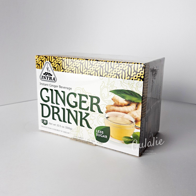 INTRA Ginger Drink Less Sugar - Boisson du Gingembre Instantané Moins Sucré