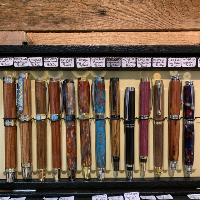 Handmade Wooden &amp; Acrylic Rollerball Pens (various prices)