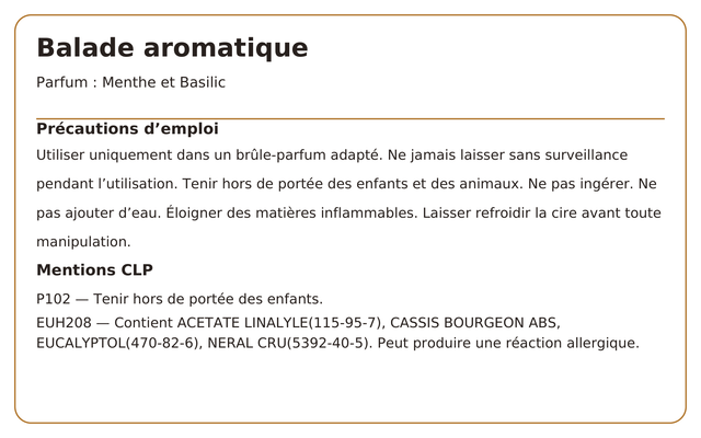 Balade aromatique