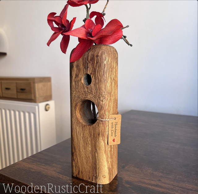 Spalted Turkish Oak Flower Vase