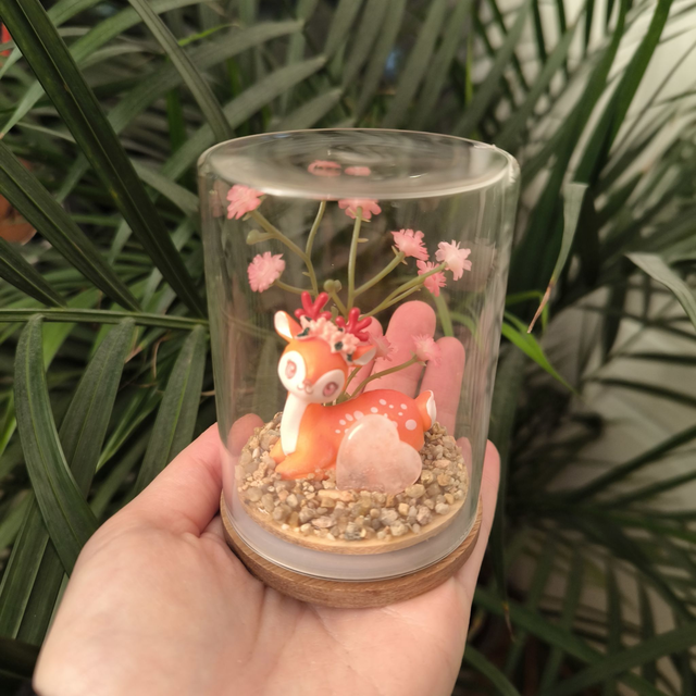 Ami protecteur - Faon (quartz rose)