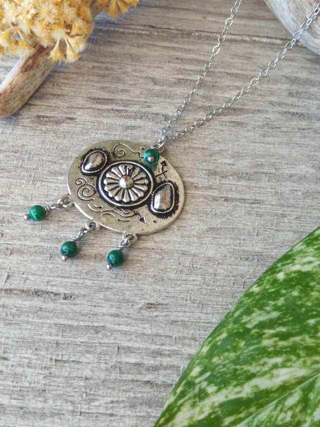 Collier MAYRA Malachite