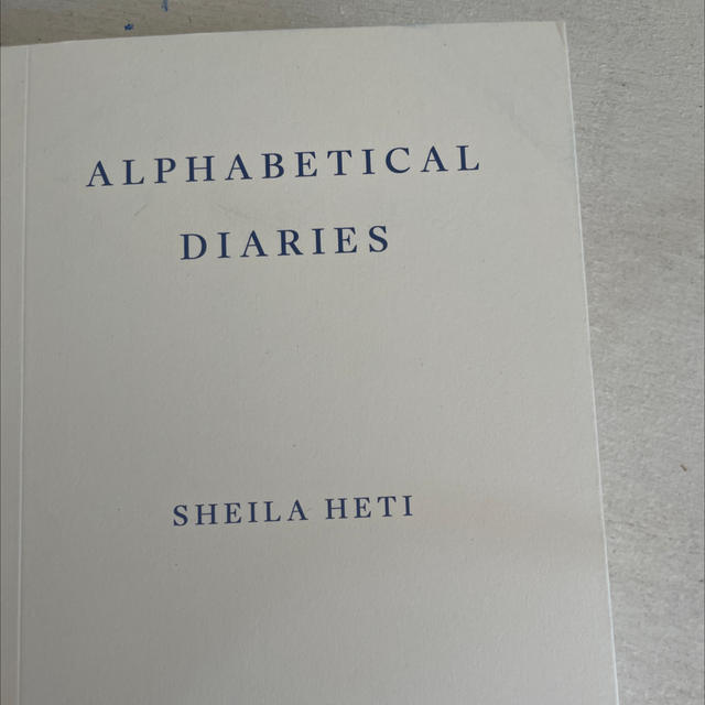 Alphabetical Diaries