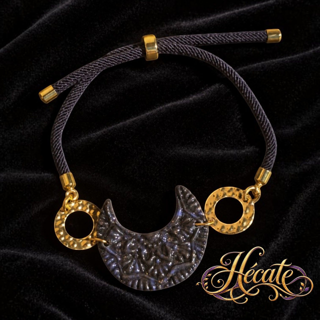 Bracelet Lune d’Obsidienne