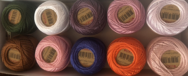 Box of 10 Balls of Pearl Embroidery Thread plus 1 Free Ball