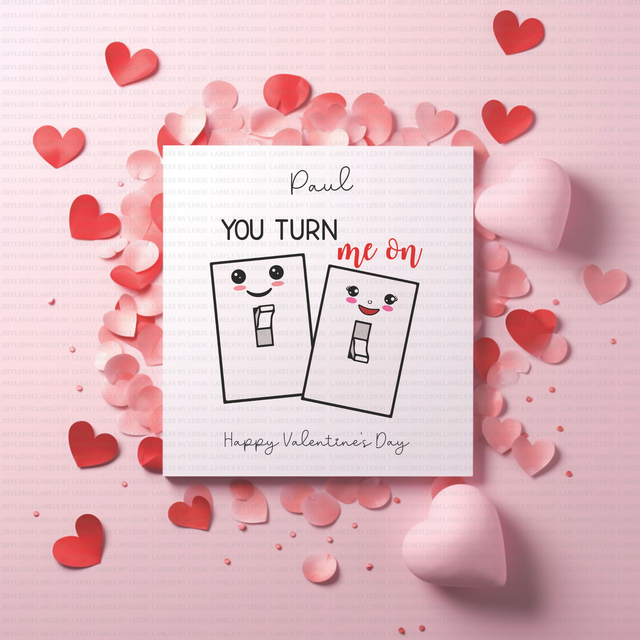 Personalised Valentine's Card