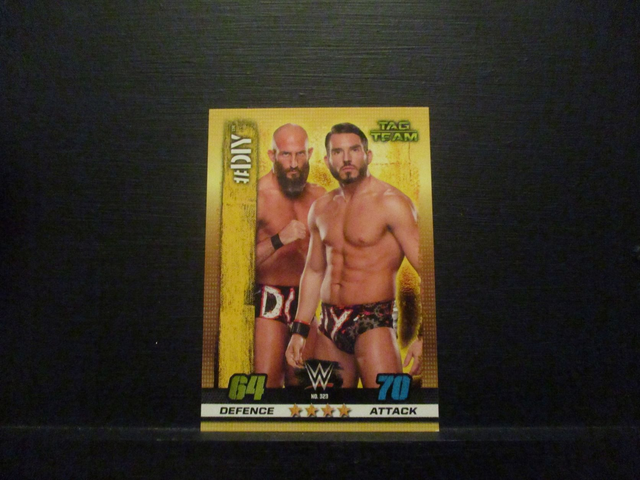 #DIY - Tag Team Slam Attax 10th Edition Original Trading Card #323