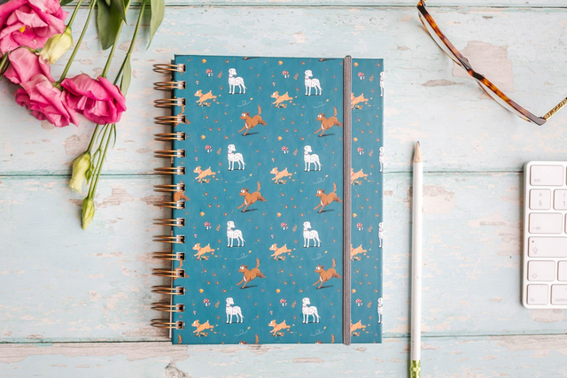 "Muddy Paws" Hardback Notebook