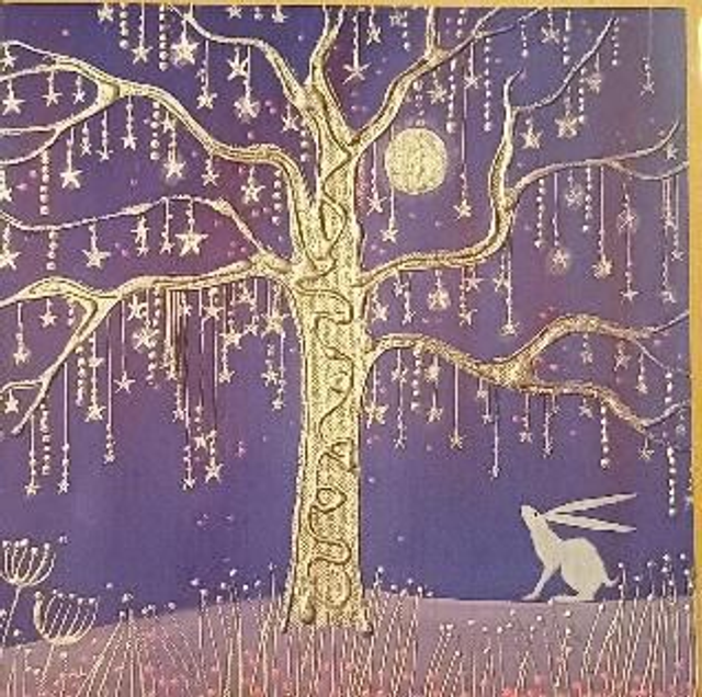 Greetings card - Tree of Stars