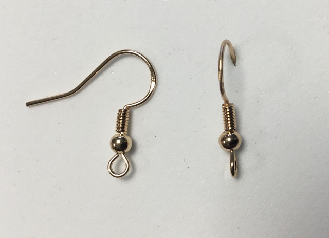 Crochets Boucles d’oreilles Or Sphère 