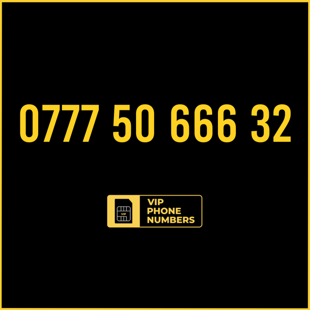 0777 50 666 32 - VIP Gold Phone Number 