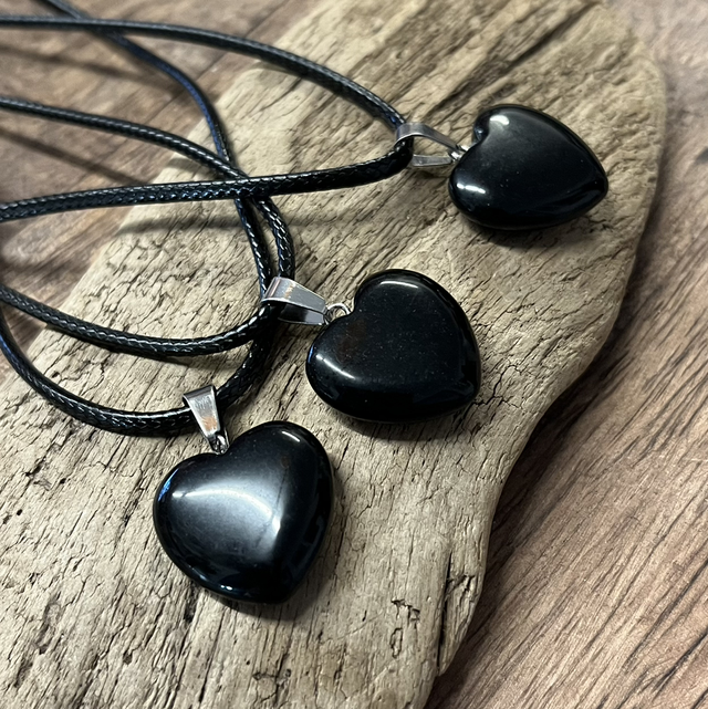 Obsidiaani -Suojaus sydän riipus  