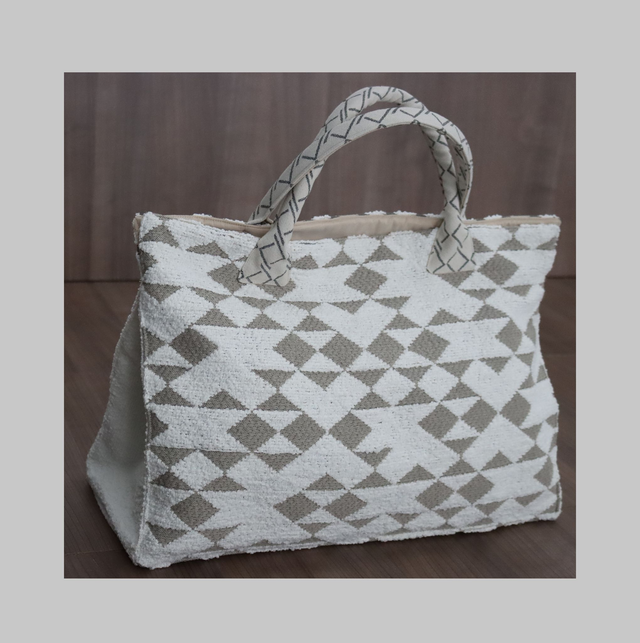 RALPH BAG col. toni naturali: bianco, grigio, ecrù (1)