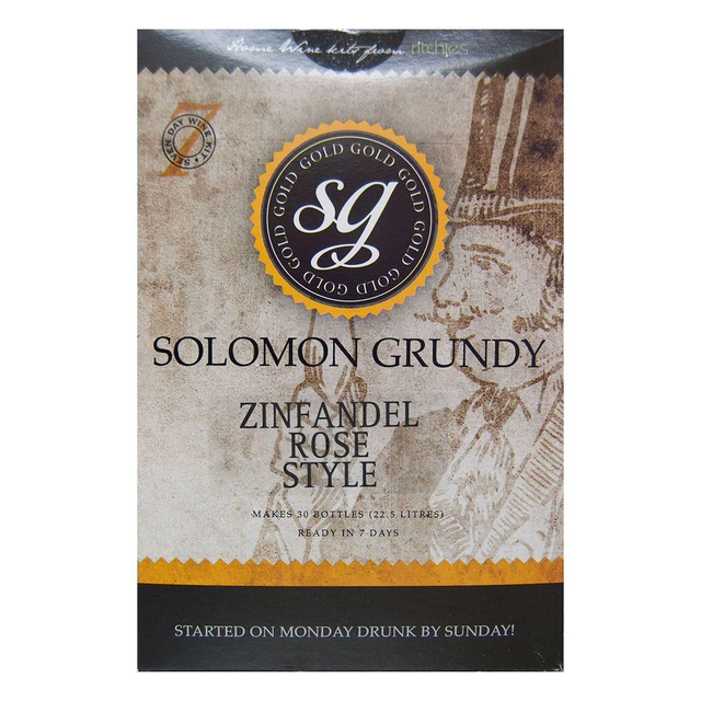 Zinfandel Rose Solomon Grundy Gold 30 Bottle 