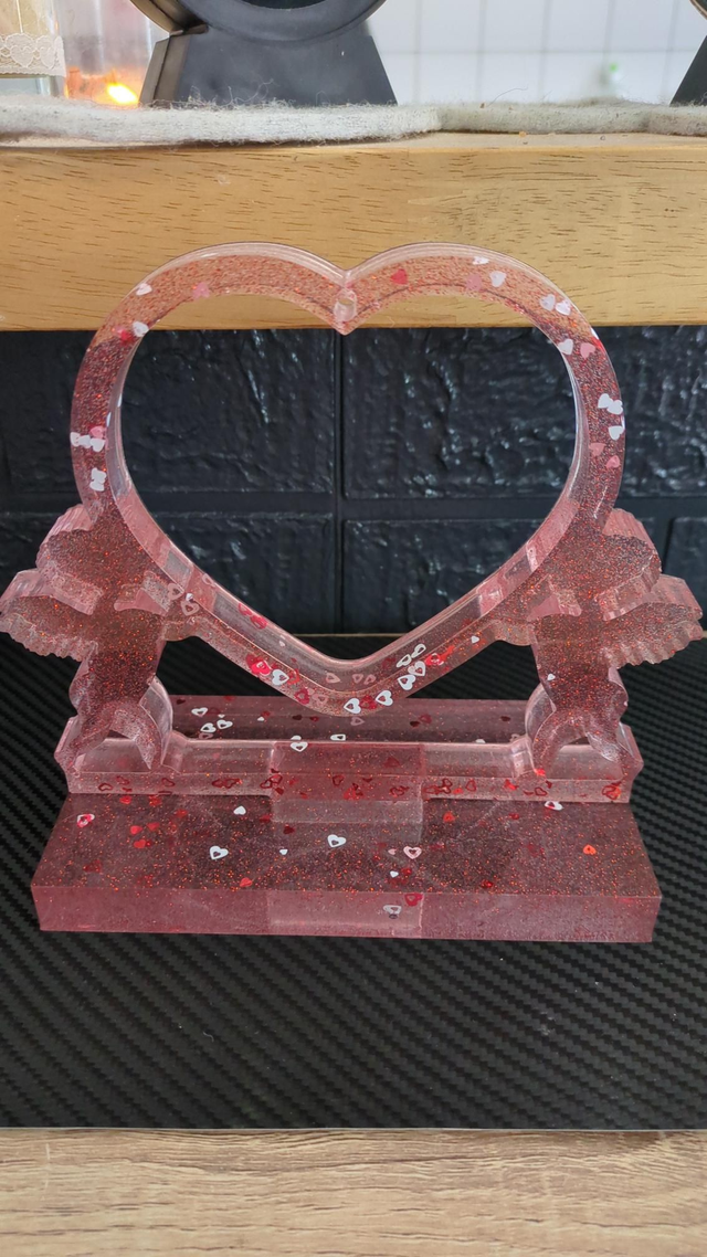 Porte photo cœur ange