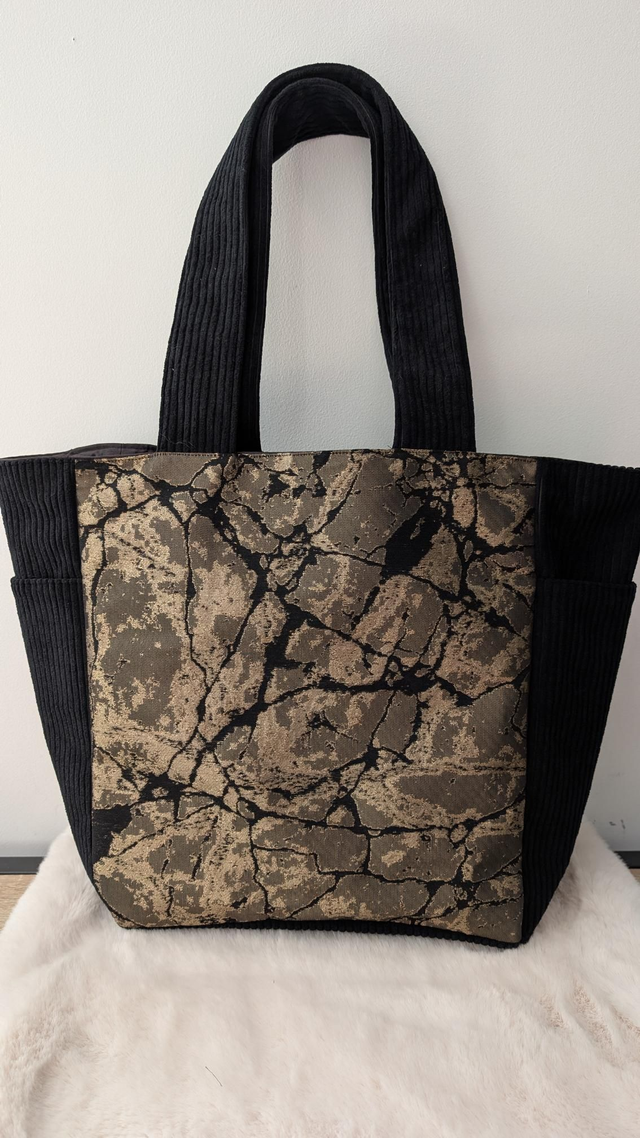 Sac cabas &quot;fragments d&#039;or&quot;