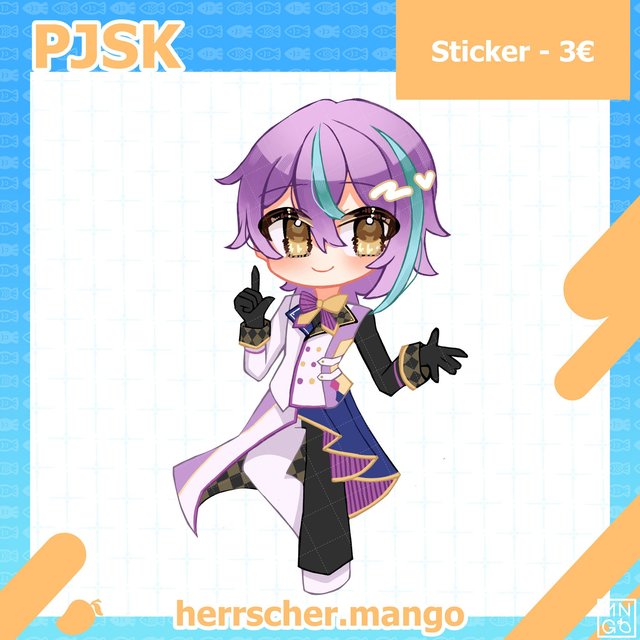 PJSK: Rui Kamishiro - Matte Vinyl Sticker - 63.5mm